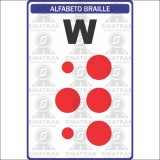 Algarismos Braille W 